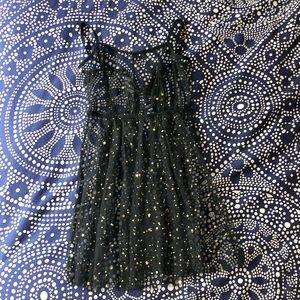 Mesh baby doll dress.